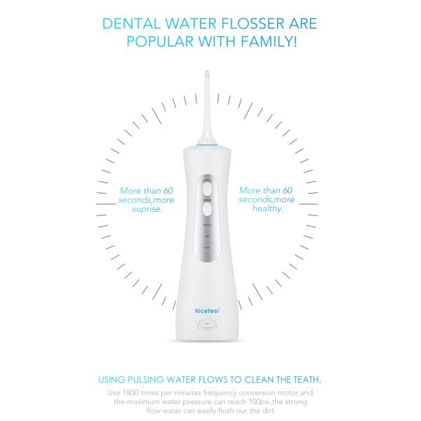 Вода Flosser профессиональное бесшнуровое зубоврачебное устное Irrigator USB OEM поручая