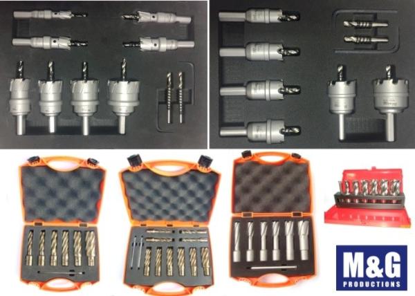 Metal Plastic Case Carbide Counterbore High Speed Steel Annular Cutter Set
