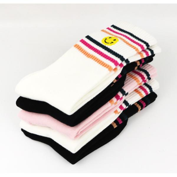 Colorful Fashionable Women's Novelty Socks Sweat Absorbent Customized Logo
