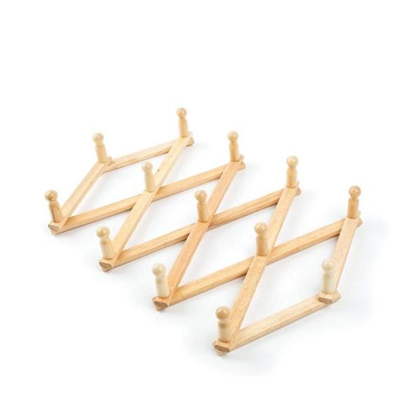 Gancho de casaco natural de bambu sólido para toalhas penduradas Vestes e casacos 86.68x17x5cm