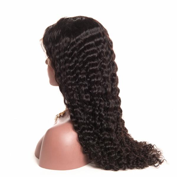 Lace Front Wig Deep Wave Lace Frontal Wig Brazilian Remy Human Hair Wig