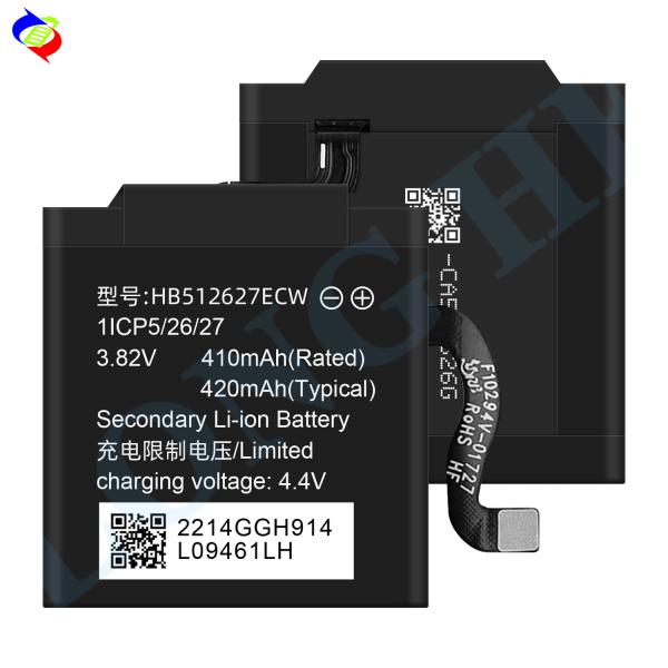 Rechargeable smart watch HB512627ECW for Huawei watch 2 Pro 4g 3.82v 410mah battery