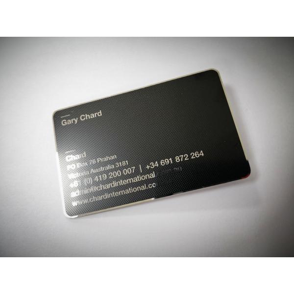 Tarjetas de visita del espejo/tarjeta brillantes de plata del metal de la aguafuerte del supermercado