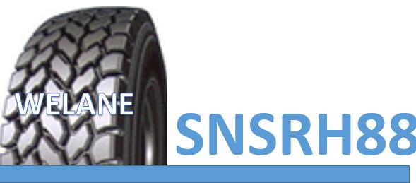 High Speed 1400 24 Tire Round Shape , Cranes Earth Mover Tires Long Tyre Life