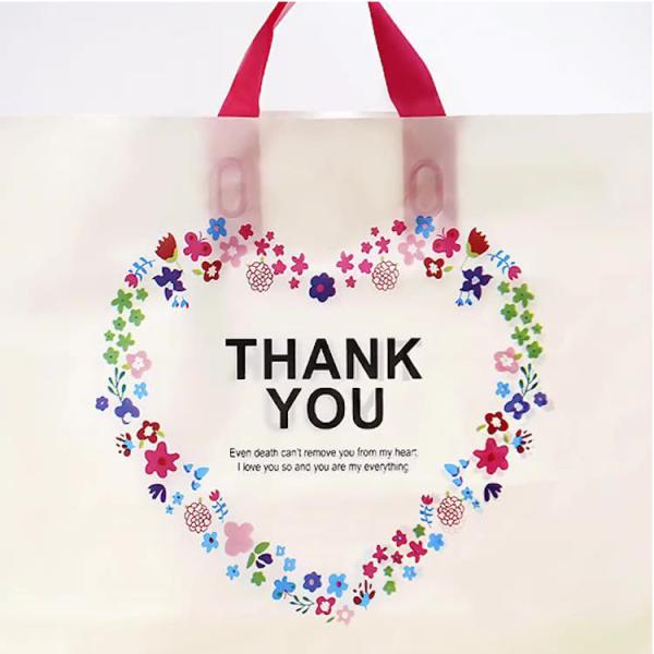 80mic Plastic Poly Packaging Bag For Clothes Shopping Disposable