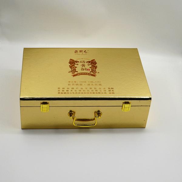MDF Luxury Wooden Jewellery Boxes 230g Customized Handle Health Care Package