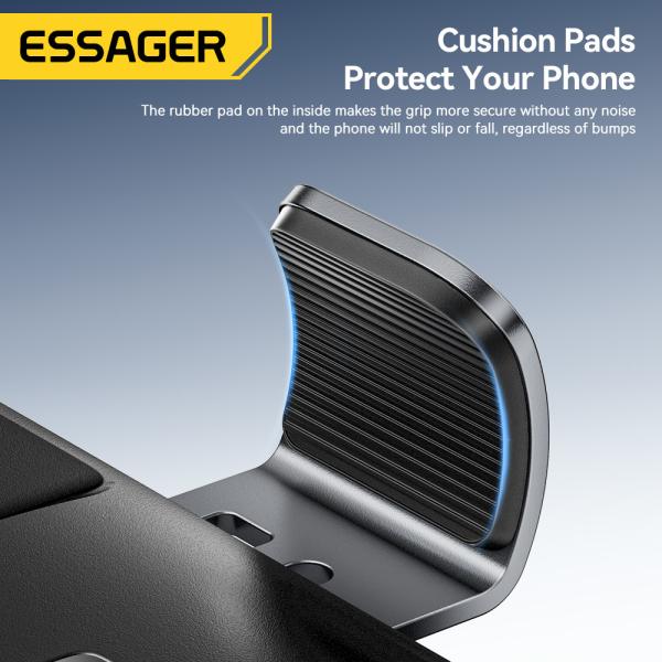 ESSAGER ES-ZJ32 Flexible Black 360 Rotating Air Vent Car Mount Mobile Phone Holder Stand Convenient and Easy for Your Car