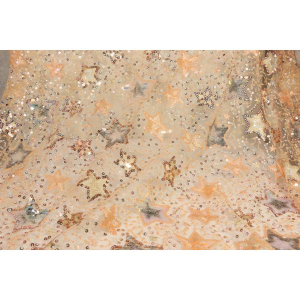 Ткани шнурка Multipatterned Bridal, Breathable светящая ткань шнурка Sequin