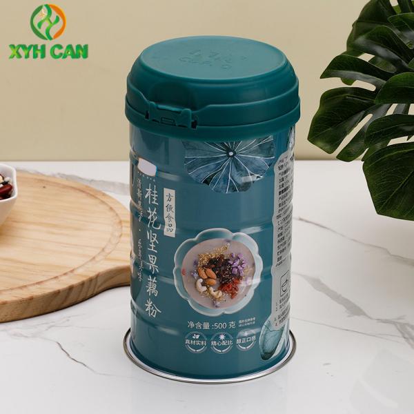 O leite pulveriza Tin Cans que FDA para 500g Tin Boxes para o alimento do pó de leite empacota a espessura de 0.23mm com tampa superior