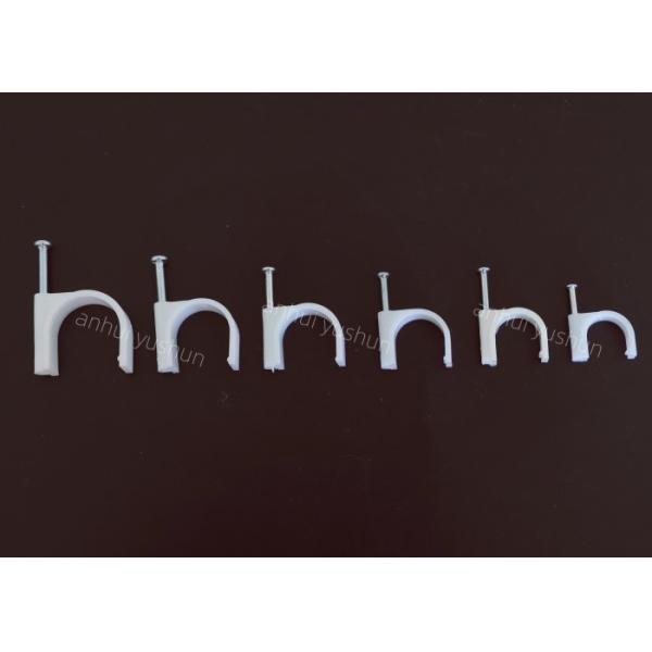 14mm Black Circle Plastic Wire Clamps Electrical Clips ODM