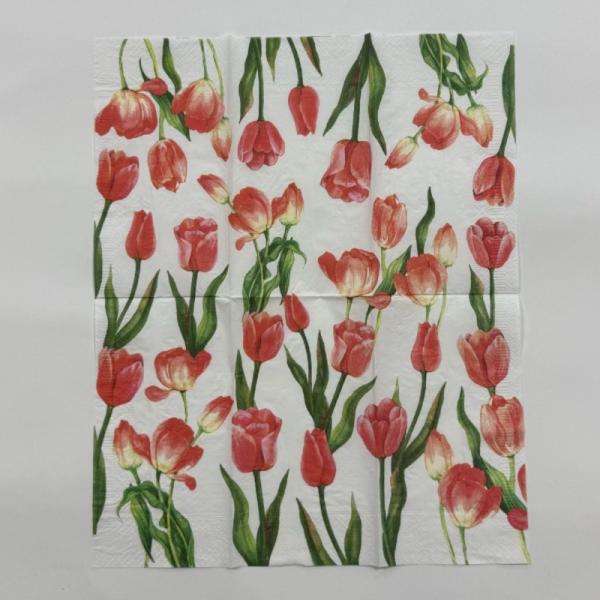 Eco Friendly Dot Printed Paper Napkins 33x40cm 2 Ply Custom Paper Napkins