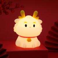 Décoration de chambre à coucher en silicone dragon mini lampe de nuit adorable Animals Cartoon Lumière de nuit pour enfants