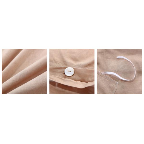 Washable Linen Cotton Luxury Sheet Sets 4Pcs Lightweight Customized For Hotel