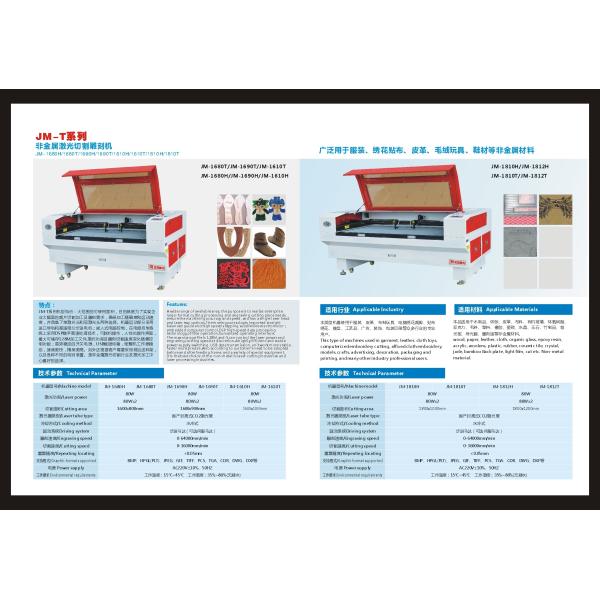 Fabric Material Auto Feeding Laser Cutting / Engraving Machine (JM1680T-AT)