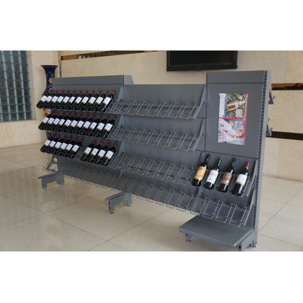 Стеллажи для выставки товаров супермаркета гондолы вина