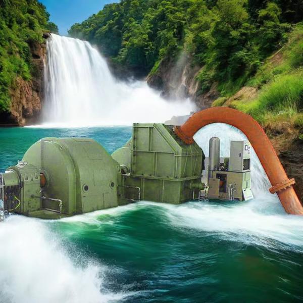 Efficiency Pelton Hydraulic Turbine Generator 6-10kV Cast Iron/Stainless Steel 500-3000r/min IP54