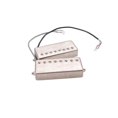 Metal Cover 8 String Guitar Pickups Humbucker  7.5 KΩ With 5 Pvc Conductor