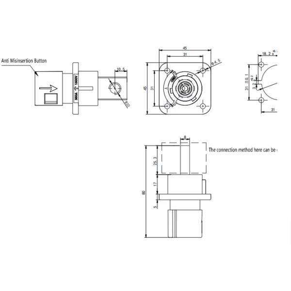 Neopower 1500V High-Performance IP67 Power Connector