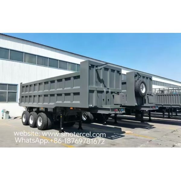 3 Axles Hydraulic Tipper Semi Trailer with Large Volume and Heavy Duty Design for Efficient Hauling