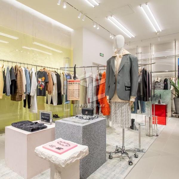 Lady Garmen Metal Diplay Stands For Clothes Store Display Furniture