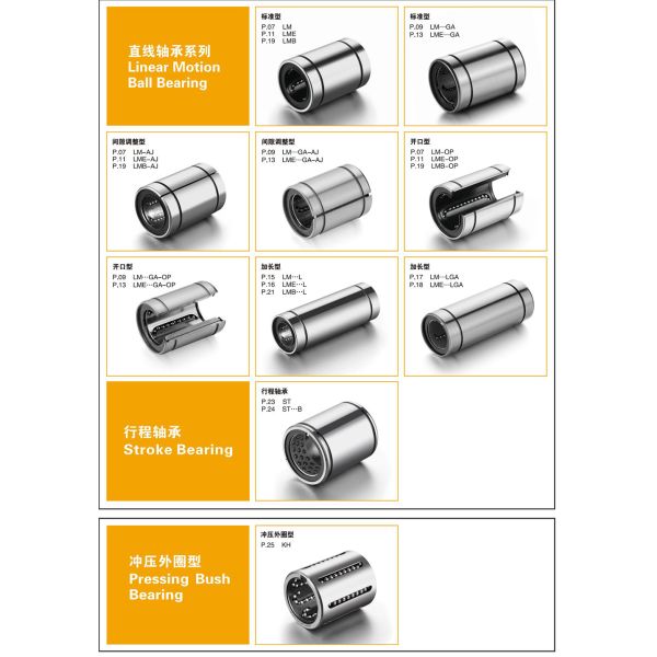 SDM100GA Steel Round Linear Bearings 100mm Shaft Diameter OEM