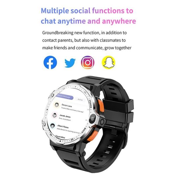 PG999 4G Android Smartwatch , 4G Full Netcom Android Smartwatch With GPS / WiFi / Camera