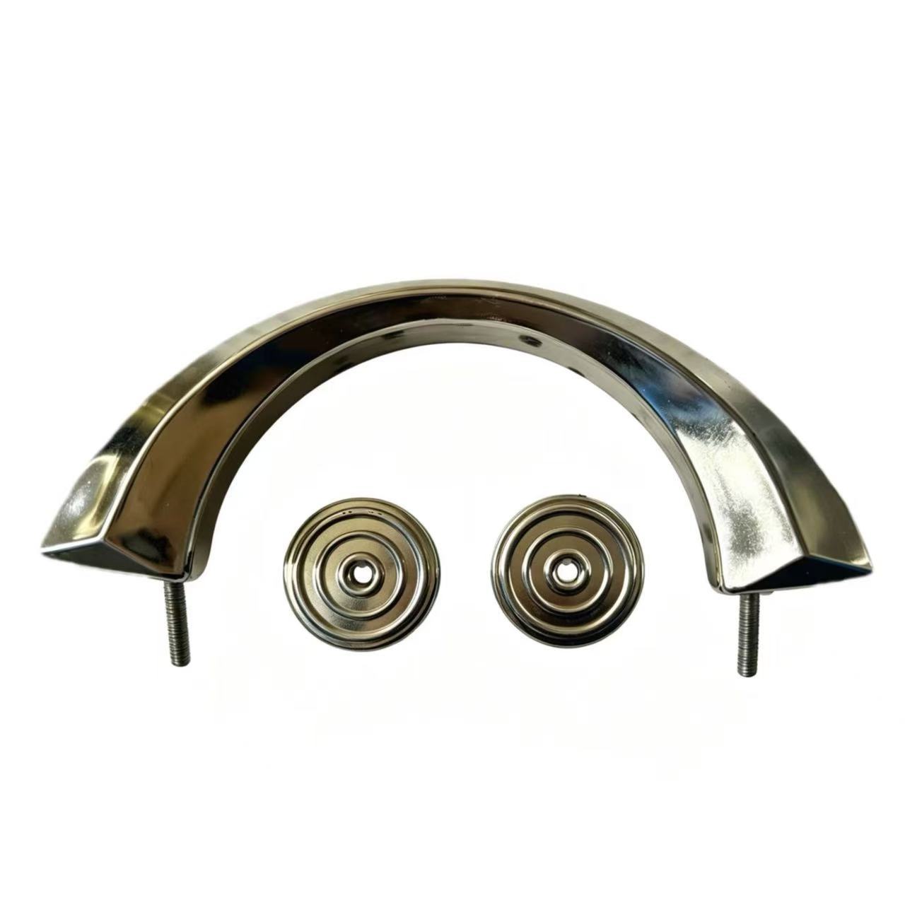 Europe Style Golden Plastic Outside Metal Coffin Handles H9009