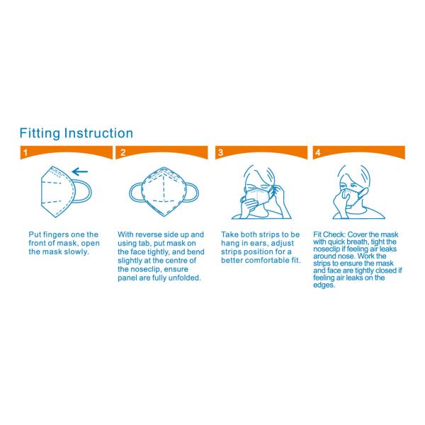 3D Personal Breathing FFP2 KN95 Mask Medical Use Hospital
