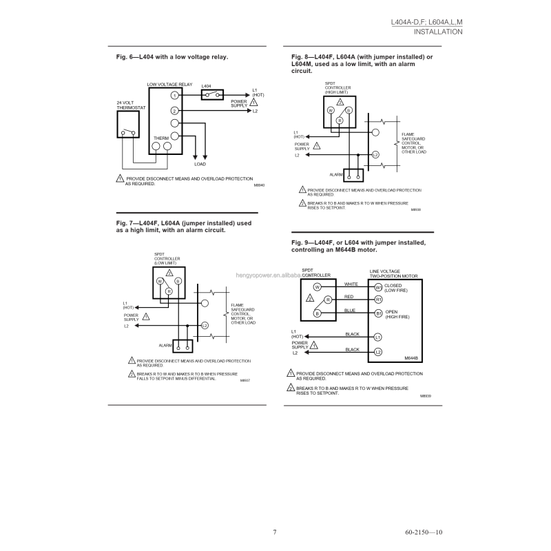 Honeywell Pressuretrol Controller L404F1102 for Industrial Automation with 1 Year Warranty and Original Brand New