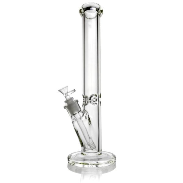 9mm Thick Glass Water Bongs , Glass Smoking Water Pipes All Clear