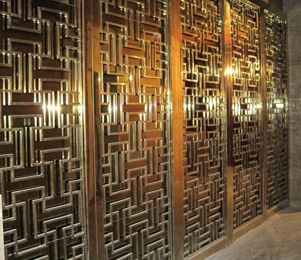 High-grade 304 stainless steel mirror rose gold stainless steel wall panels screen factory