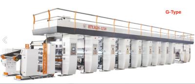M/Z/G Type Plastic Film Printing Machine Rotogravure 250 M/Min Smooth Surface