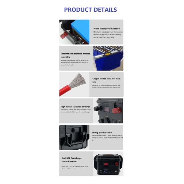 CLF 12V 100AH Литийная батарея OEM ODM Электромоторная штурма лодка каяк 24 вольт 200 ампер Морской двигатель батарея