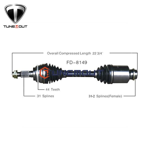 FD-8149 Front Right CV Axle Shaft 7T4Z3A428C TX484 for 2007-2014 Ford Edge 2007-2015  MKX