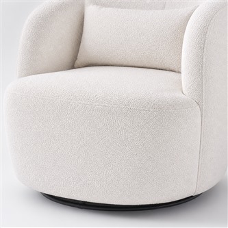 Organic Modern 1-Seater Wraparound Swivel Chair TR-H008