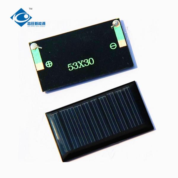 0.16W ROHS Poly Crystalline Solar Panels ZW-5330 Lightweight Customized Epoxy Solar Panel 5V