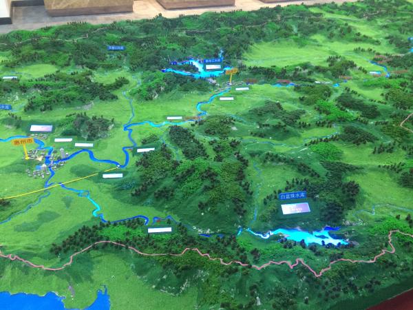 1:500 Regional Topography Model Architecture Hydrology Model Customized