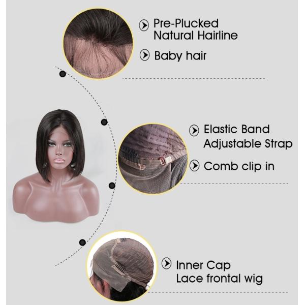 Star Styles Full Lace Virgin Human Hair Wigs Grade 8A Straight Extremely Soft