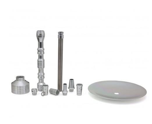 Height 72cm Two Hose Stainless Steel 304 Hookah