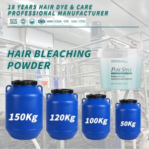 Premium Blue Hair Bleaching Powder Raw Material Bulk Wholesale Custom Hair Dye Factory for Salon Grade Lightener