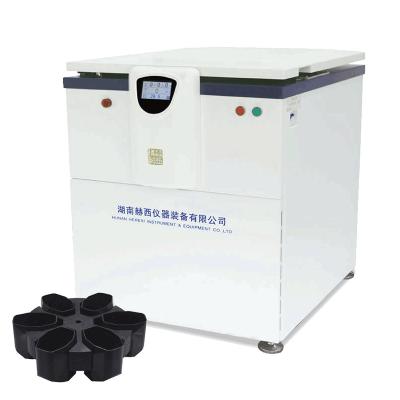 Centrifugador refrigerado 6x2400ml da grande capacidade de laboratório médico com PLC de Mitsubishi
