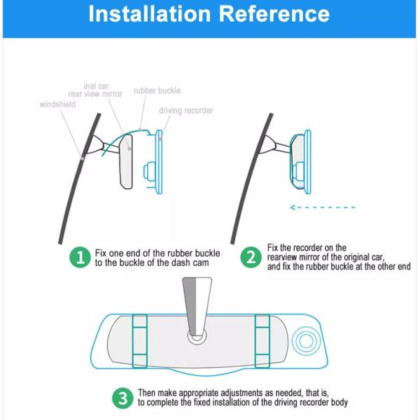 9,66-дюймовый сенсорный экран 4G Car DVR Camera Video Recorder