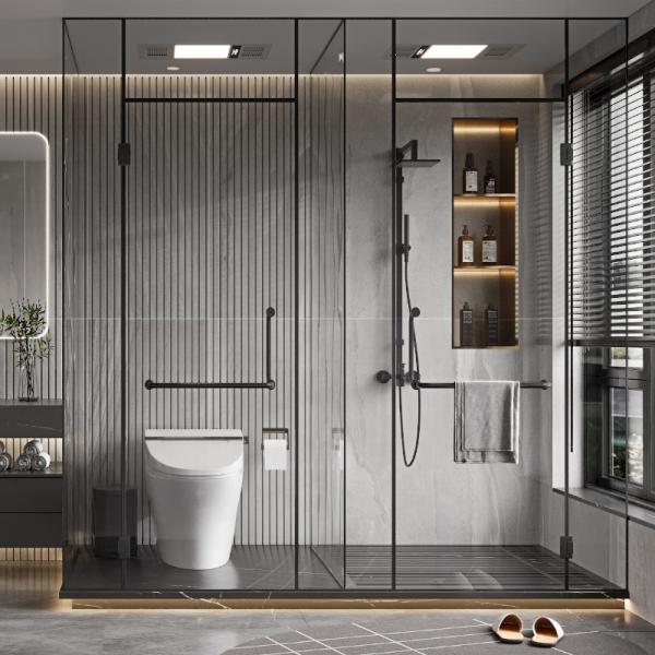 Tempered Glass Shower  Bathroom Glass Shower Door,10mm 12mm Glass Shower Enclosure Room