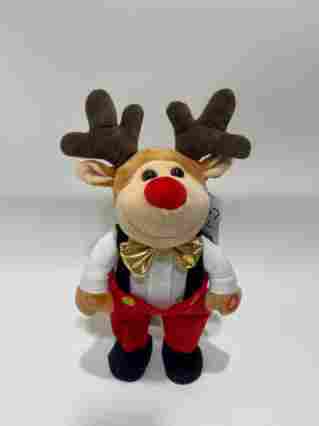 Singing & Dancing Christmas Deer Plush Toy With Music