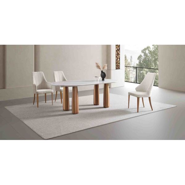 T1030 Luxury Oval Sintered Stone Dining Table