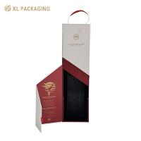 Boîte à vin personnalisée de luxe boîte à papier magnétique pliable rigide Logo personnalisé de luxe 750 ml Pour le vin Champagne Whisky
