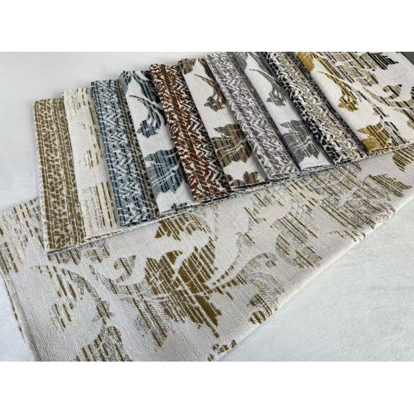 100%Polyester 430GSM Heavy Weight Jacquard Woven Sofa Fabric For Home Decoration