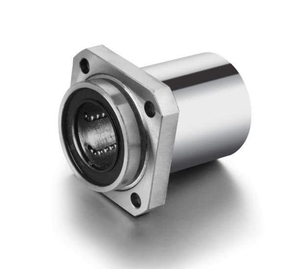 LMKP Series Round Flange Unit Bearing With Nylon Retainer / SUS Ball