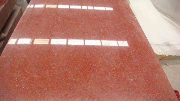 Polished Chinese Red Granite Floor Tiles Anti Slip granite bathroom tiles For Villa