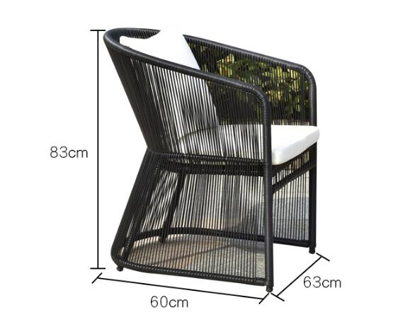 Outdoor wicker chair outdoor furniture garden set plastic resin chair and table rattan patio furniture